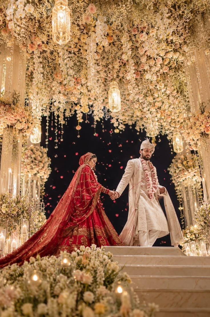 Vivaan & Diya — Traditional ceremony, floral canopy, Jaipur, India